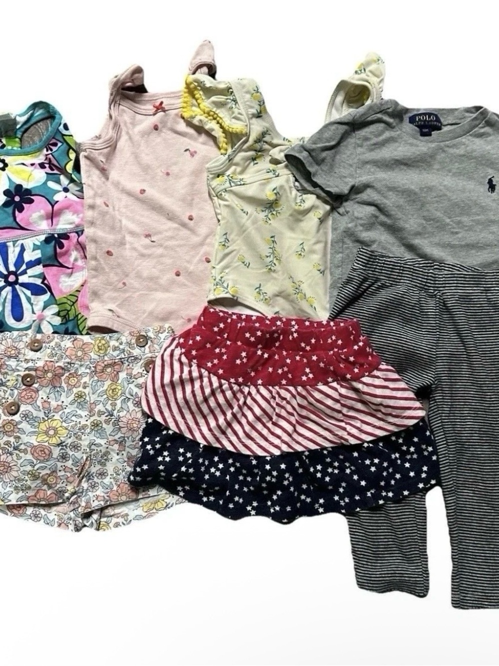 Toddler Girl Summer Clothing Dress Shorts Bathing Suit Size 12-18 Months